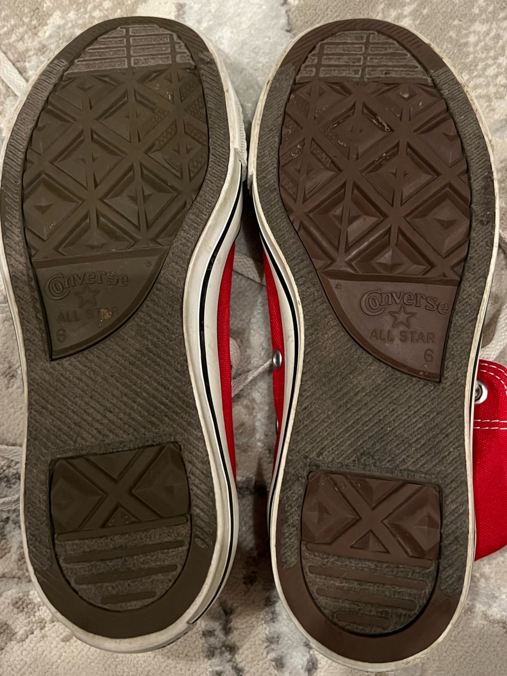 Converse Red High Top Canvas Sneakers - Picture 2 of 7